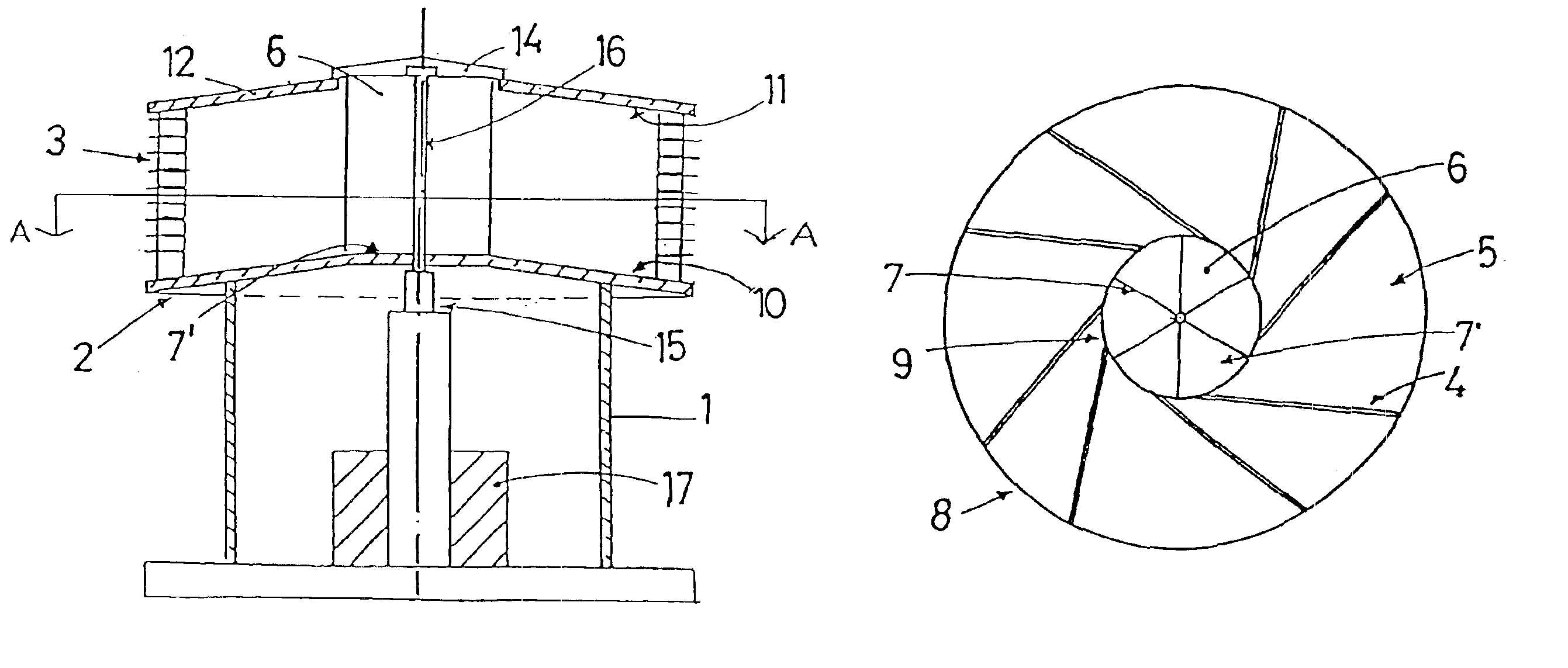 Wind power generator having wind channeling body with progressively reduced section