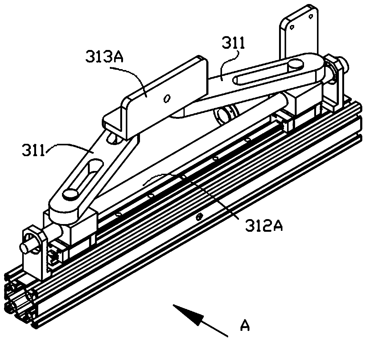 Material taking and placing device, robot and taking and placing method