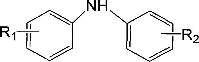 Diphenylamine alkylation catalyst and preparation method thereof