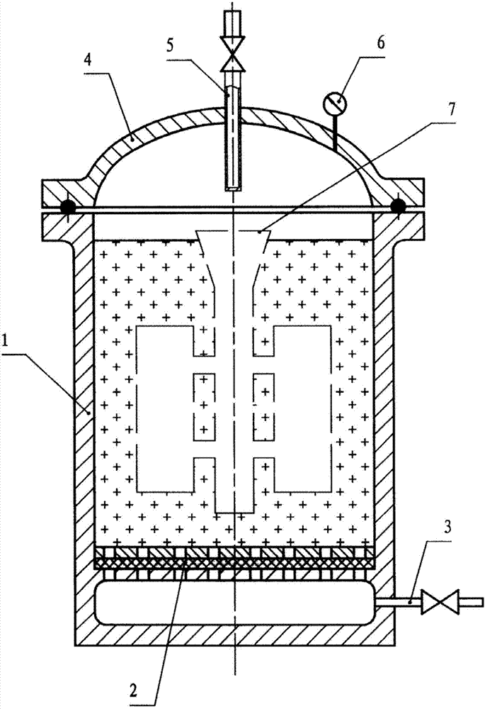 Casting pressurizing system and casting pressurizing method