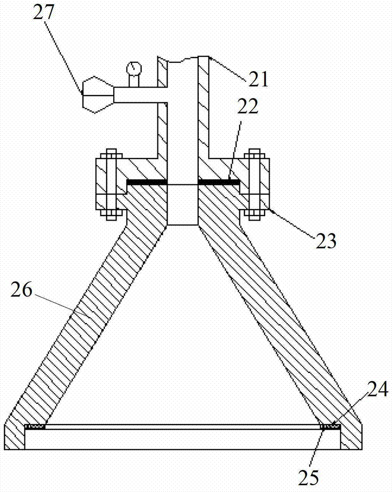 Casting pressurizing system and casting pressurizing method