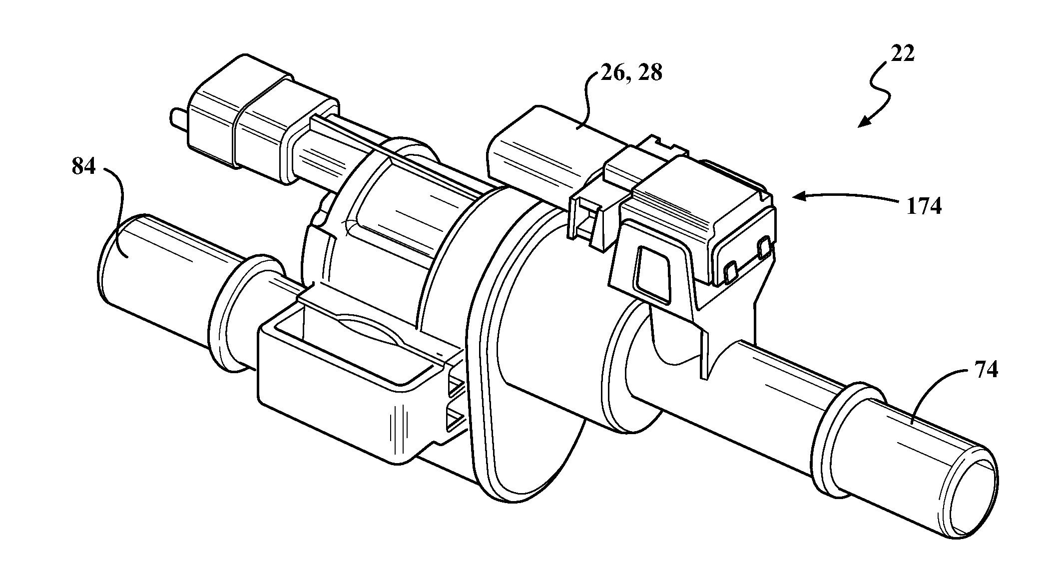 Latching mechanism for a fuel tank isolation valve assembly