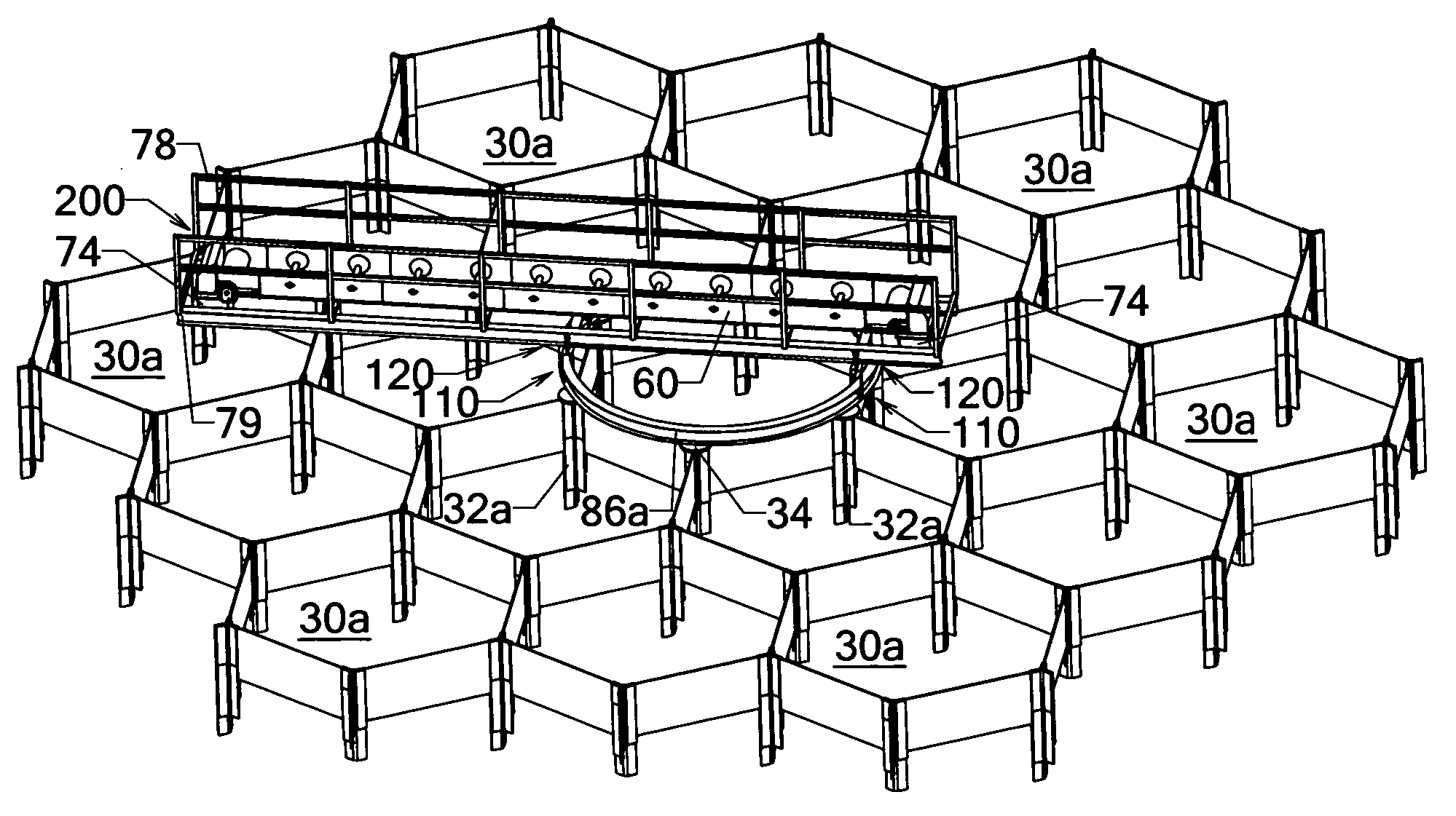 Arcuate guide apparatus and method for conveyor(s)