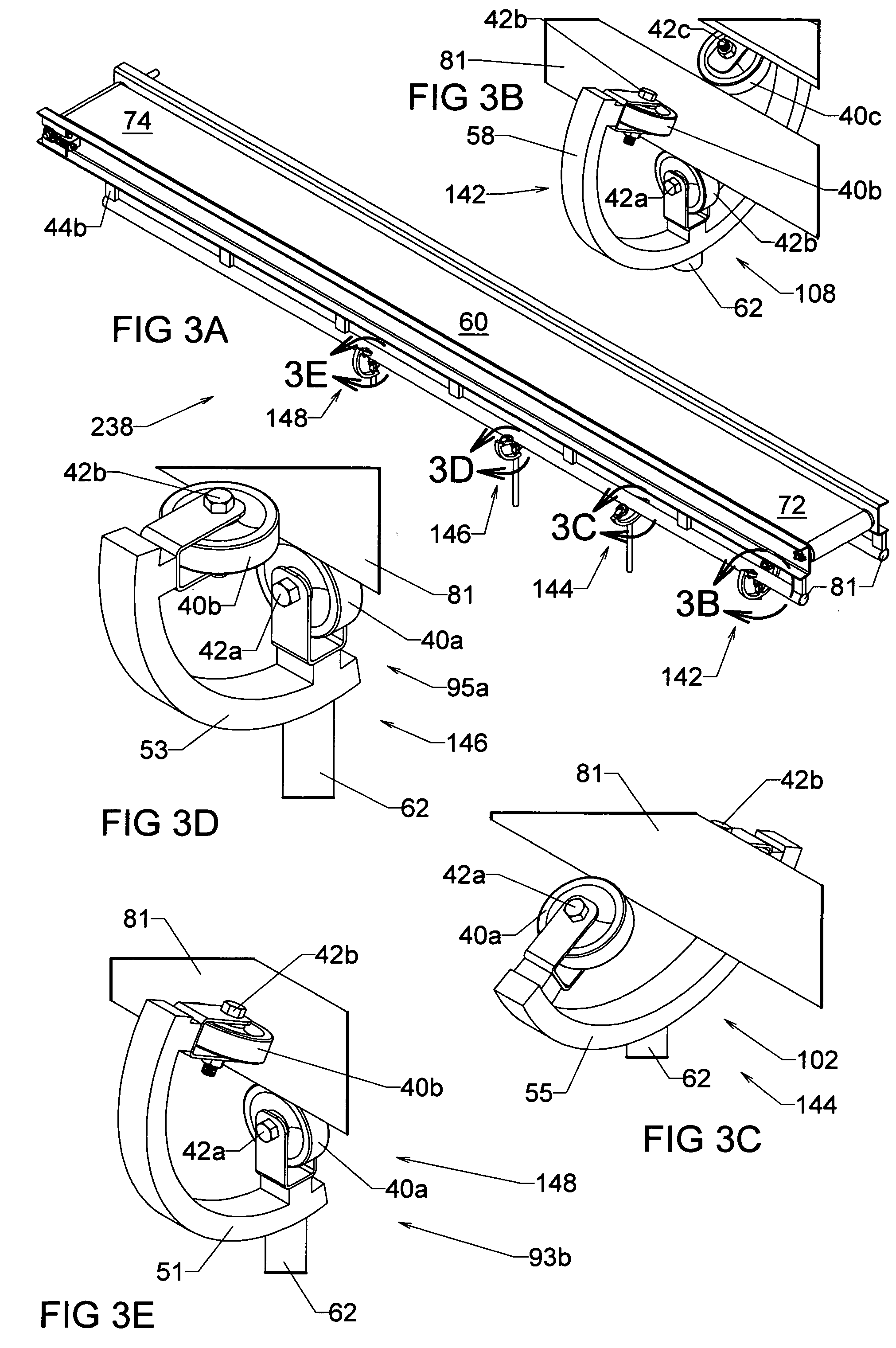 Arcuate guide apparatus and method for conveyor(s)