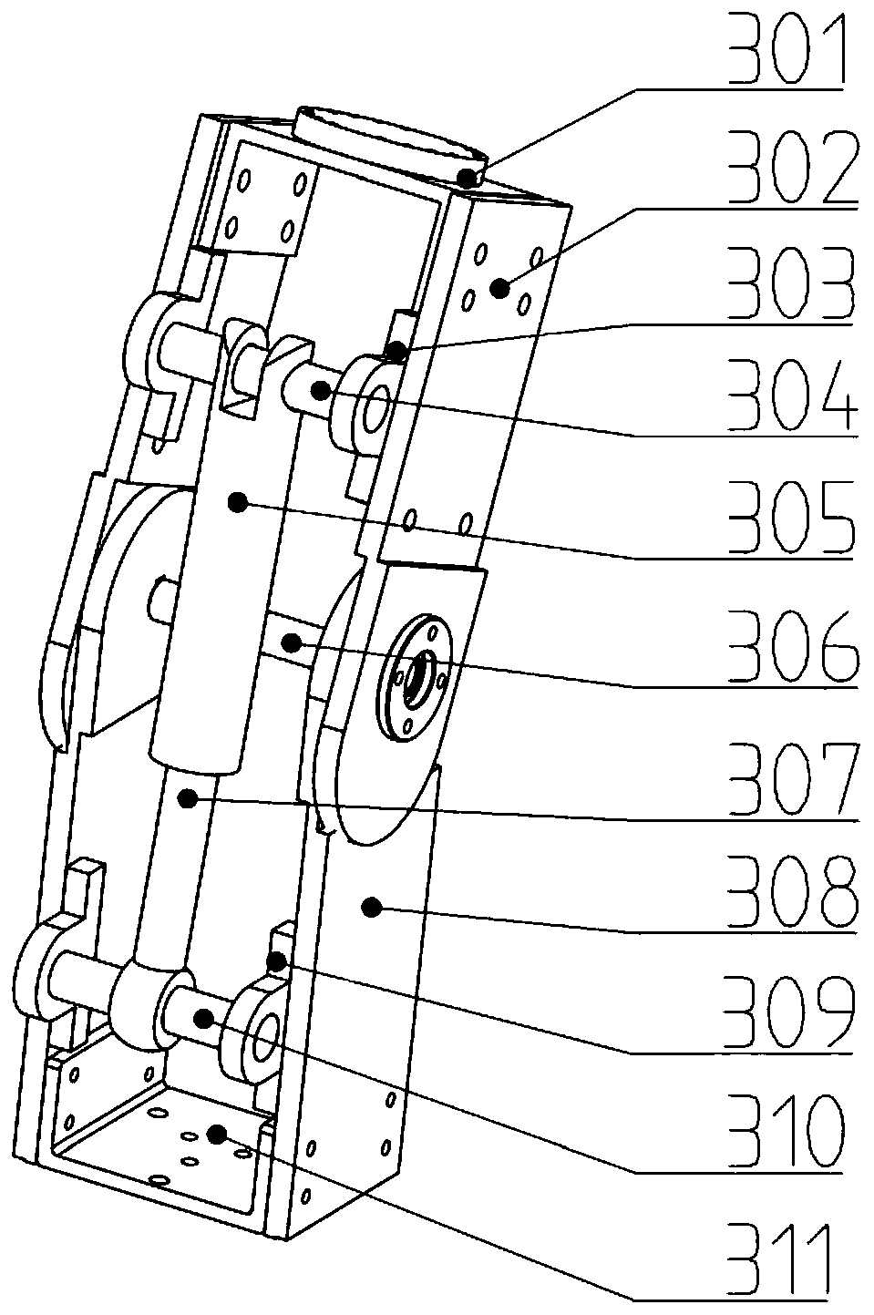 Redundant series-parallel electro-hydraulic hybrid drive anthropomorphic mechanical leg