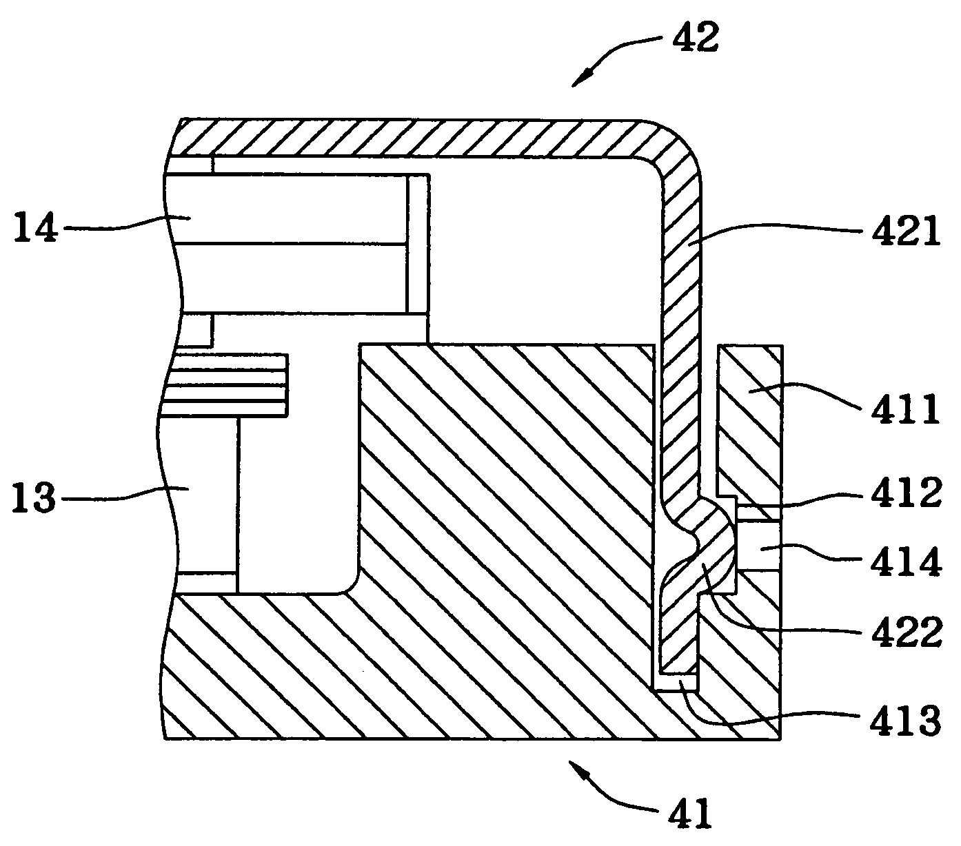 Liquid crystal display module and fastening structure thereof