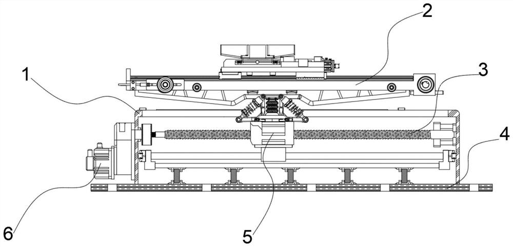 A horizontal moving mechanism of a three-dimensional sports photography equipment bracket