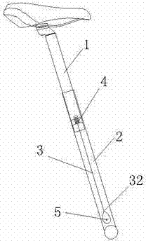 Anti-theft improved mechanism for seat cushion rod