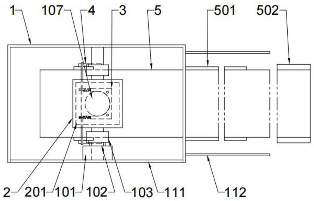 Feed stirring and feeding device for donkey breeding