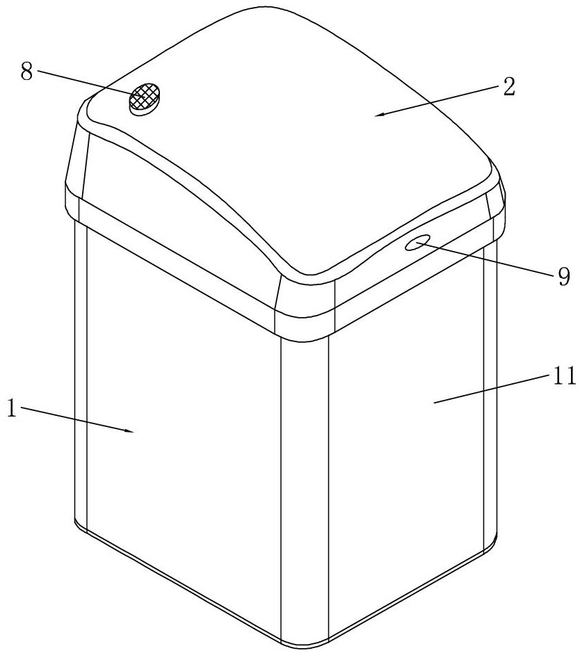 Intelligent garbage can with garbage compression function