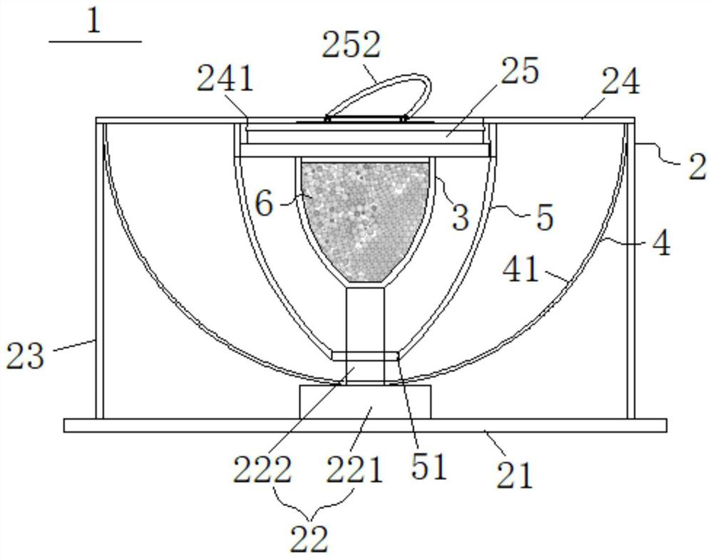 Hemispherical omnibearing inclination angle and vibration detection device