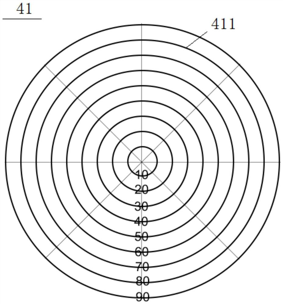 Hemispherical omnibearing inclination angle and vibration detection device