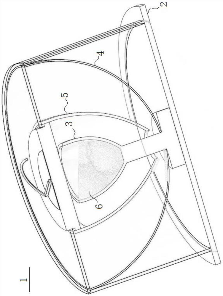 Hemispherical omnibearing inclination angle and vibration detection device