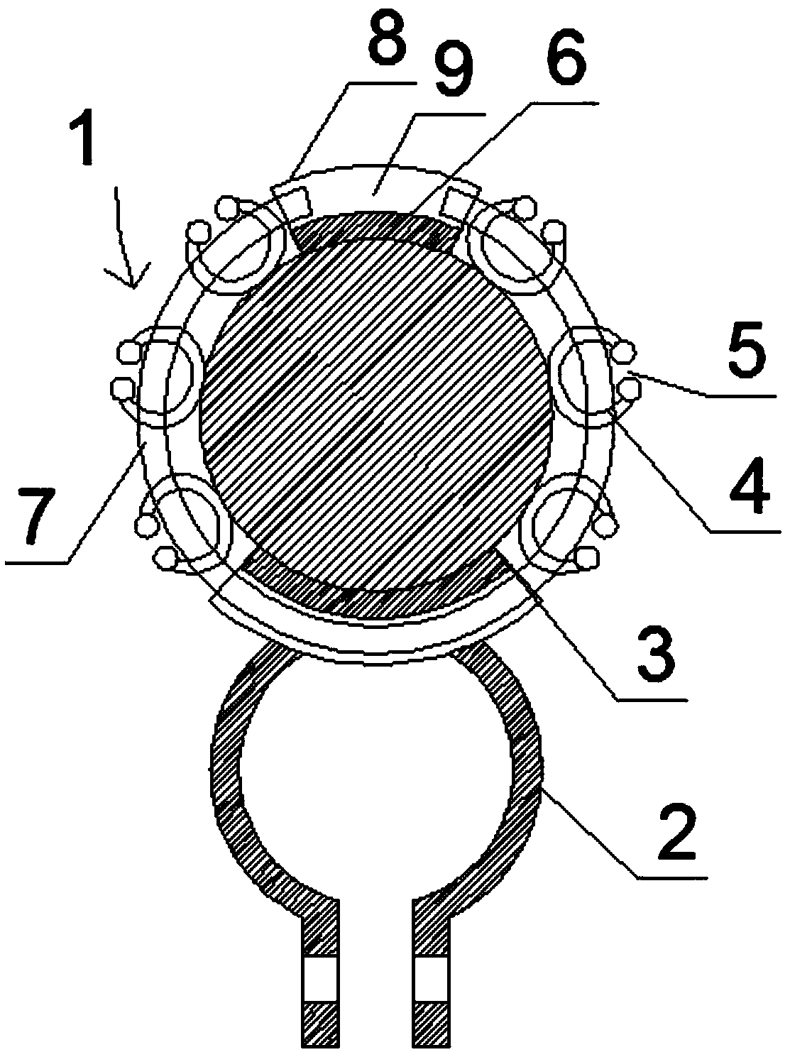 Electric vehicle cable fixing device