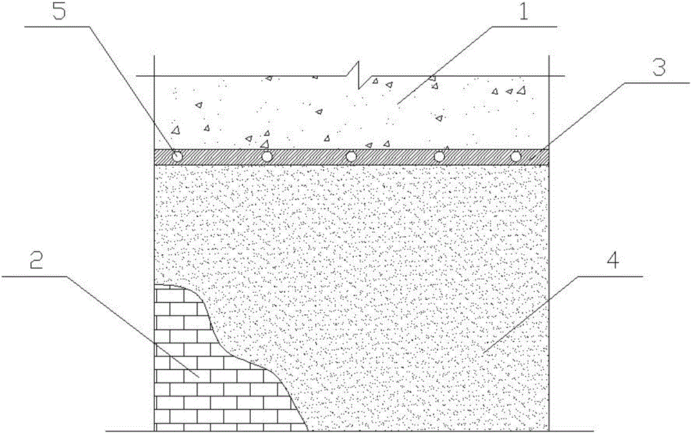 Construction method of filling gaps on top of filler wall