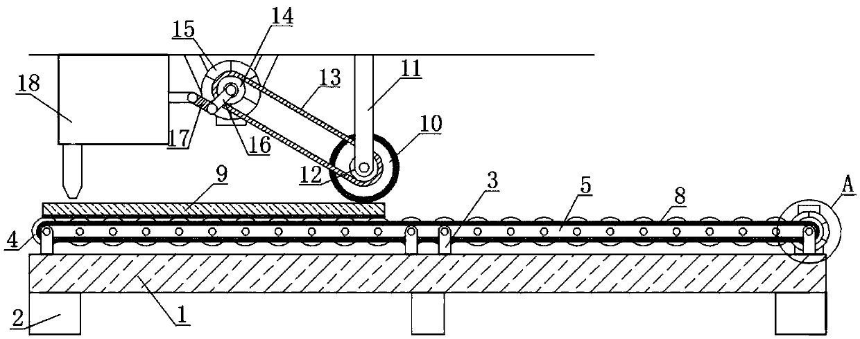 Efficient glue spraying tool for blockboard