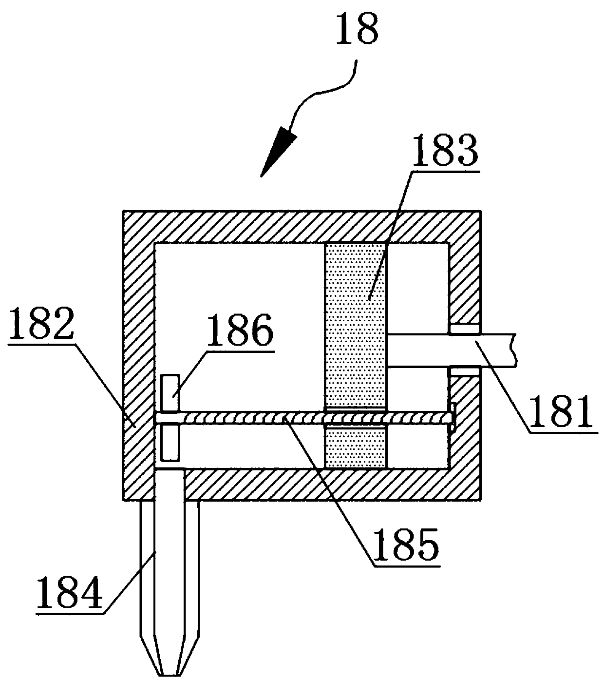 Efficient glue spraying tool for blockboard