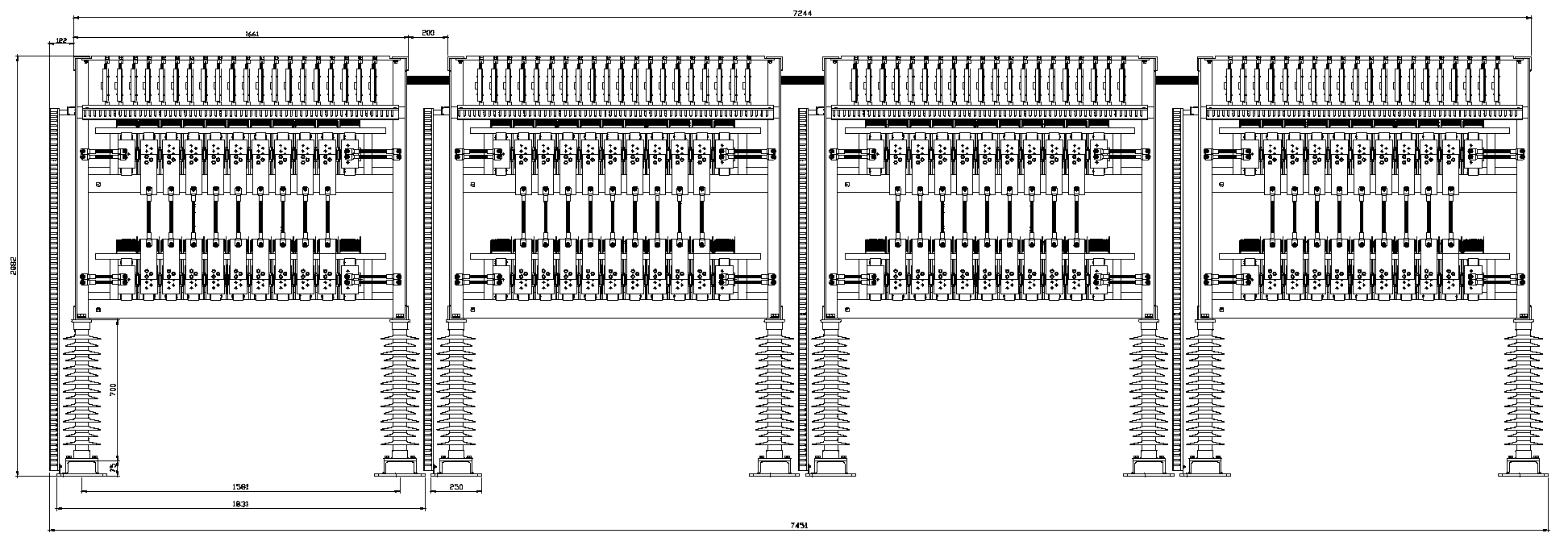 55kV static reactive compensation device used for electrified railway AT tractive power supply system