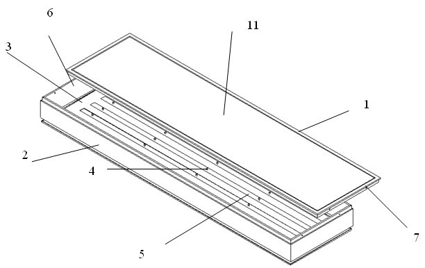 High-power LED panel lamp for metro lighting