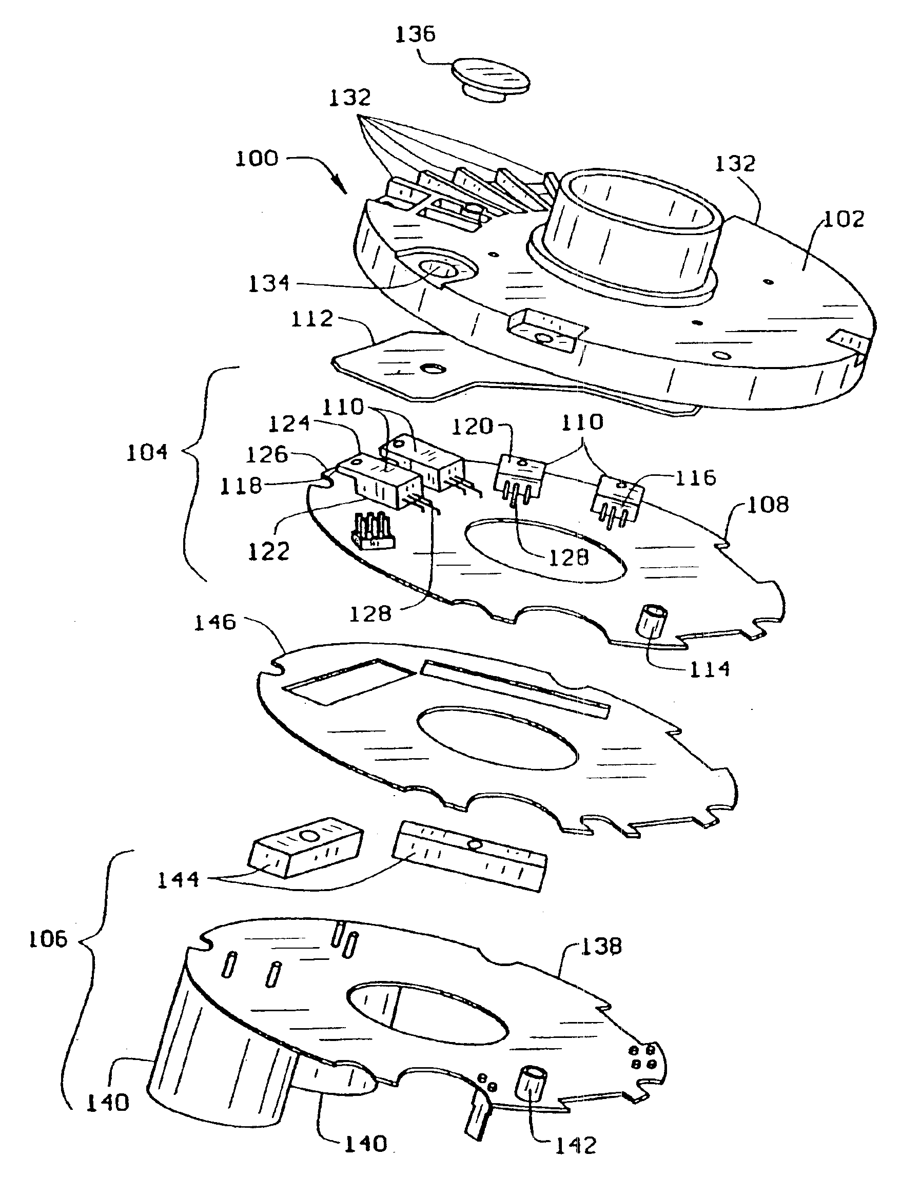 Motor endshield assembly for an electronically commutated motor