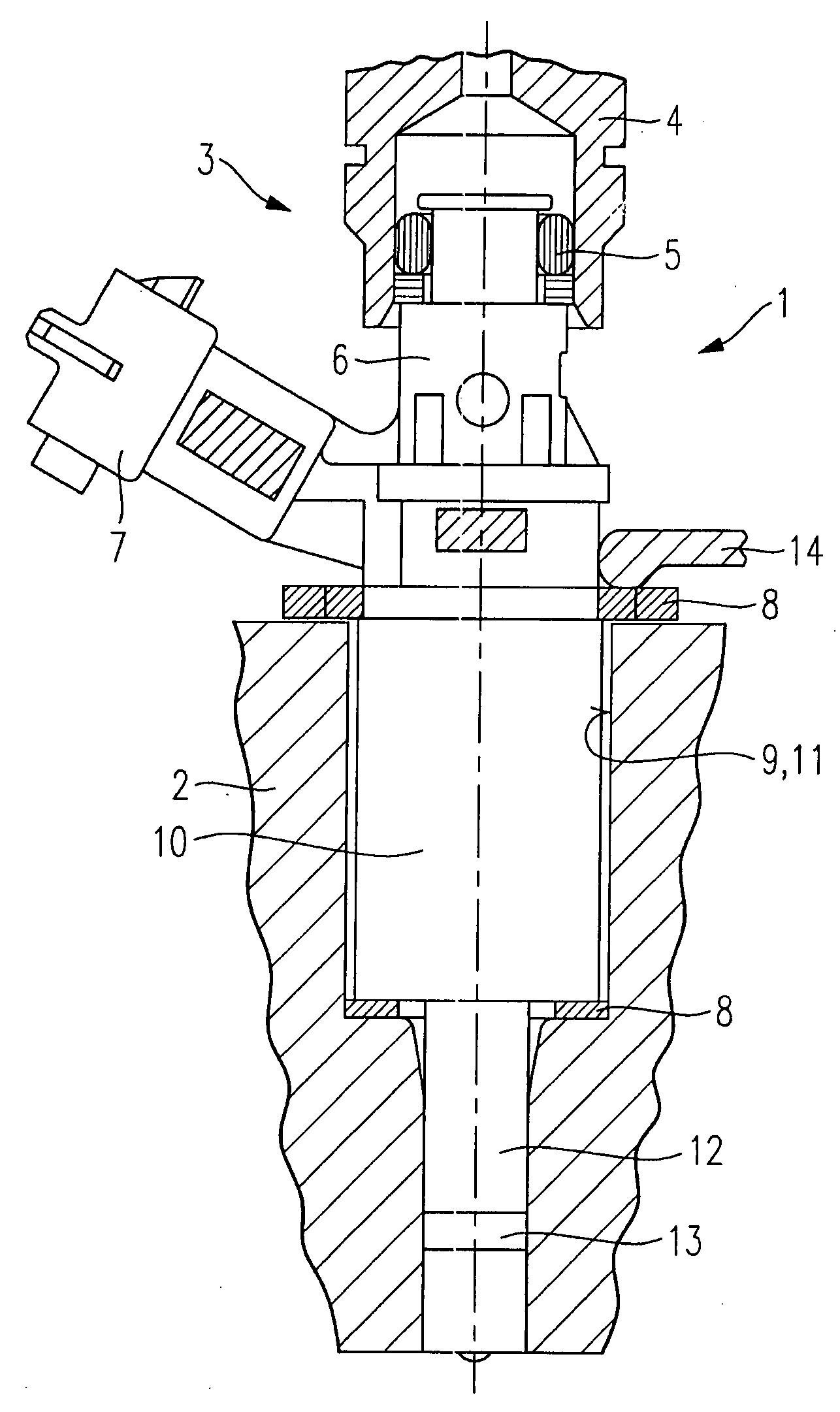 Intermediate Element for a Fuel Injector