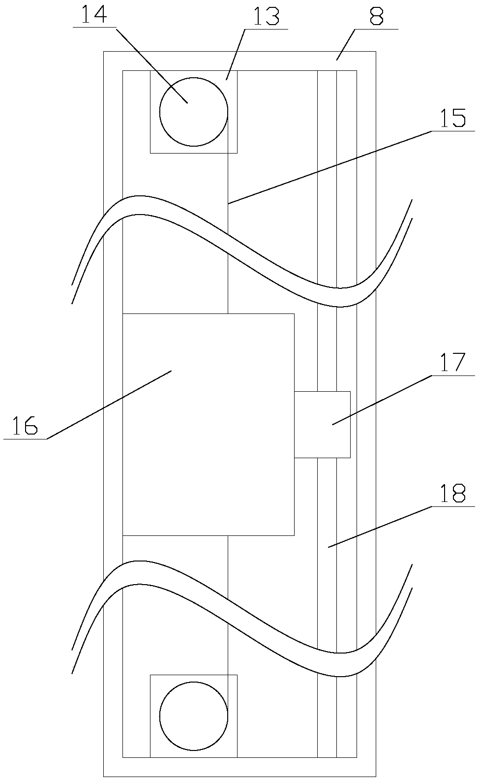 Display device with functions of removing dust and blocking light