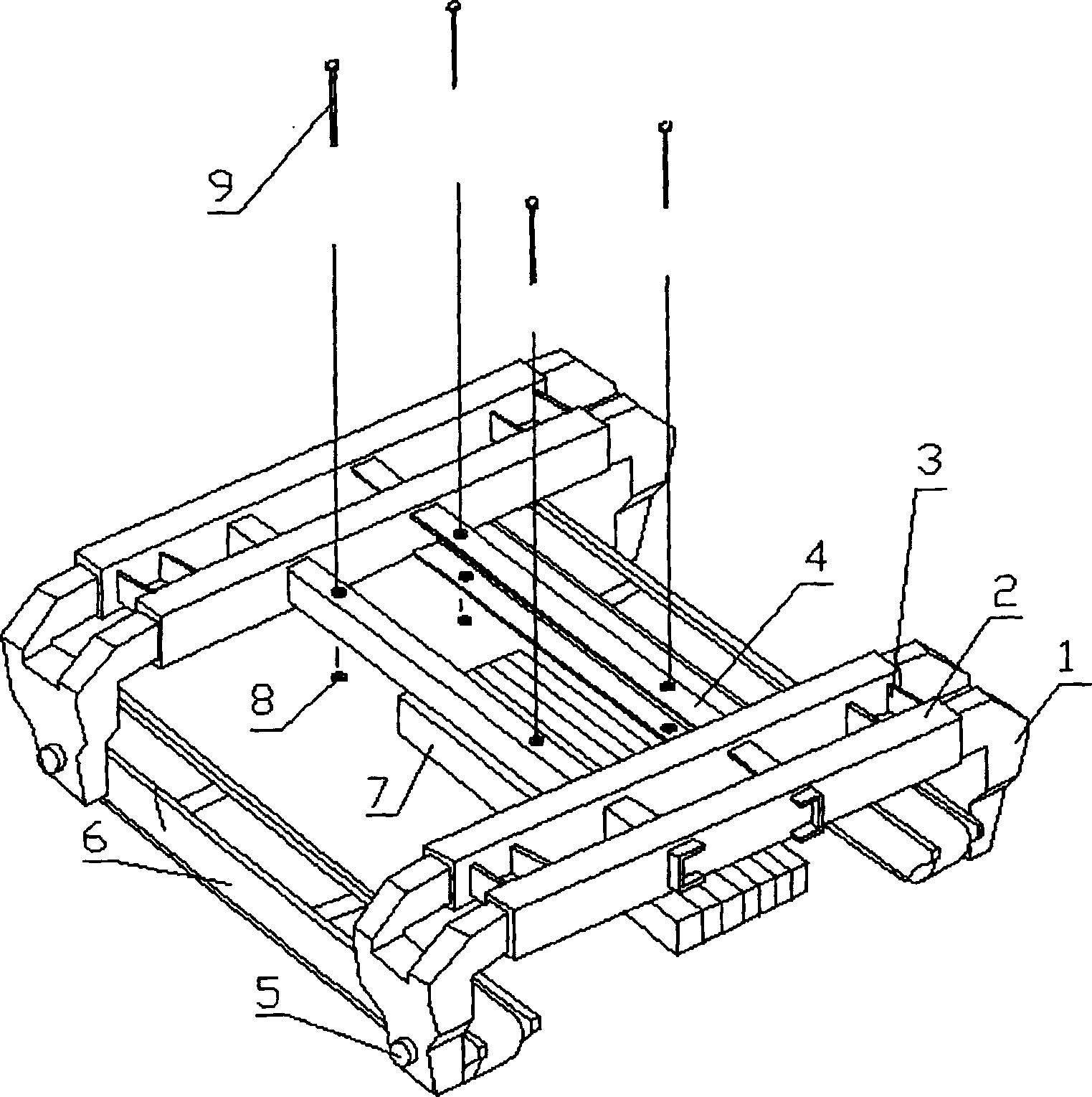 New magnetic suspension train travelling mechanism