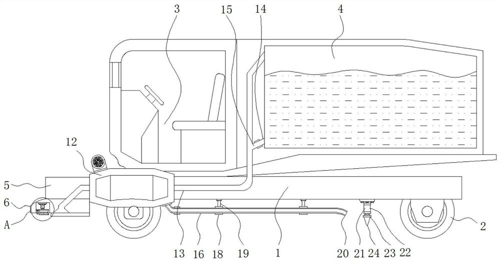 Agricultural vehicle assisting in grain airing