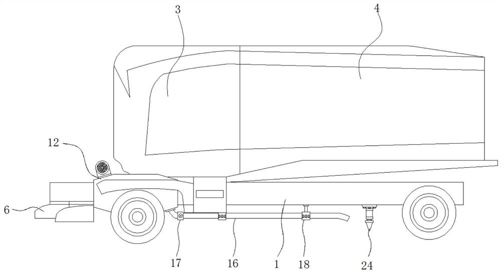 Agricultural vehicle assisting in grain airing