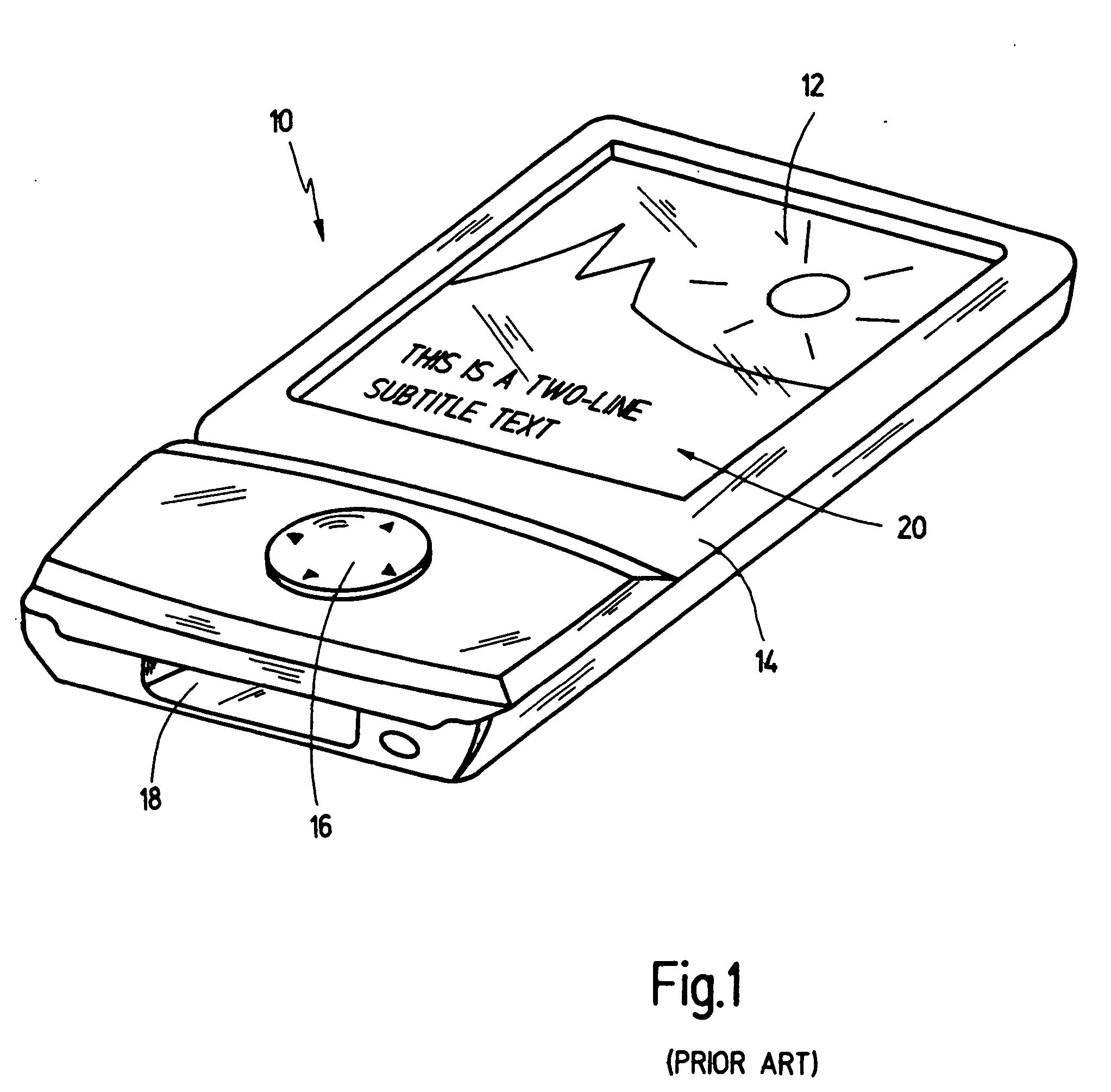 System and method of adapting sub-picture data for being displayed on mini-screens