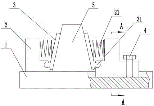 Clamp for wedge-shaped workpieces