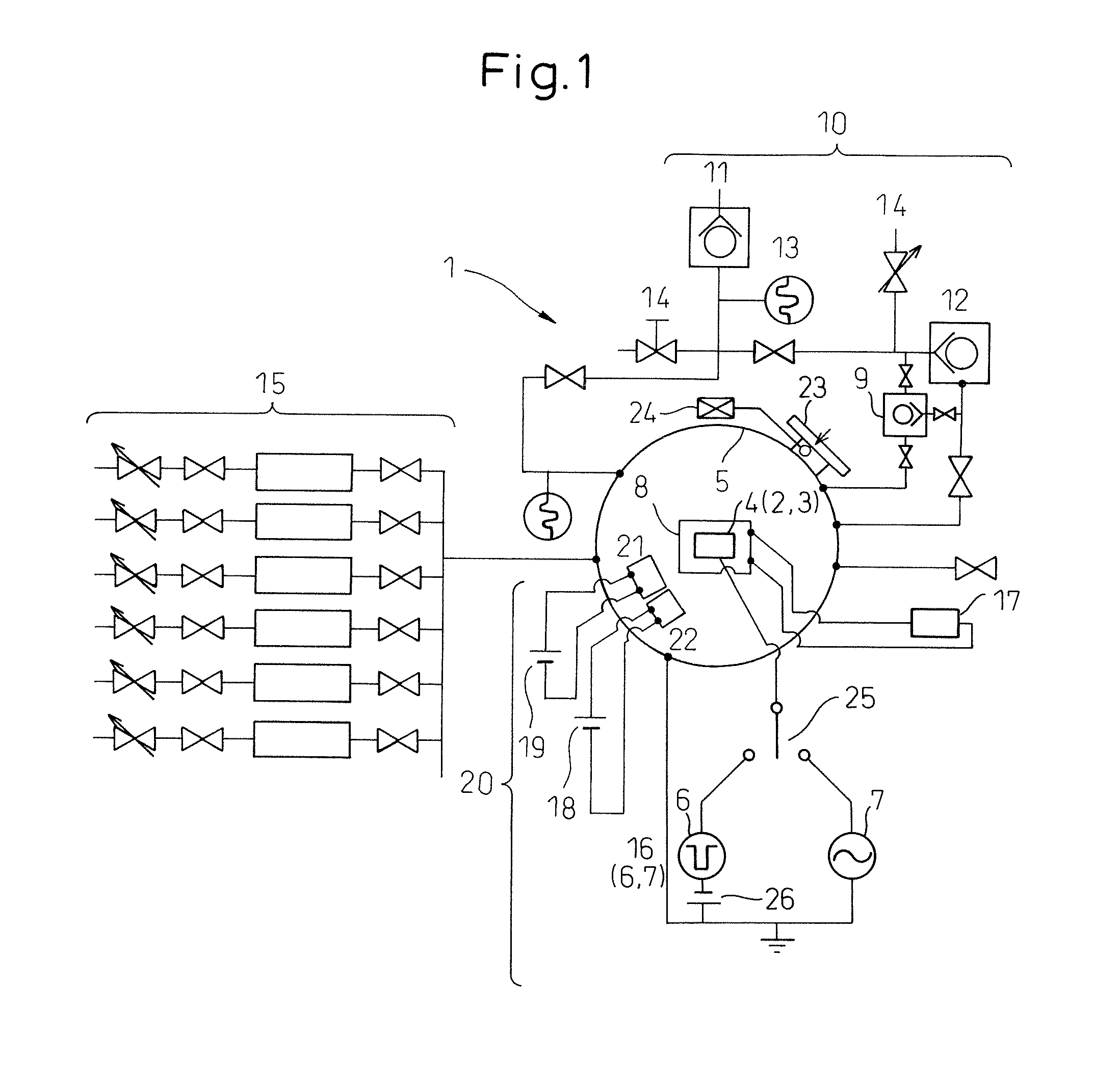 Diamond-like carbon film forming apparatus and method of forming diamond-like carbon film