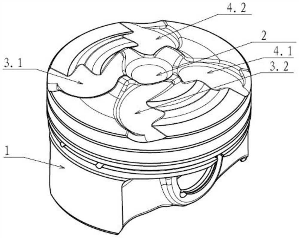 Piston for ignition and compression ignition gasoline engine