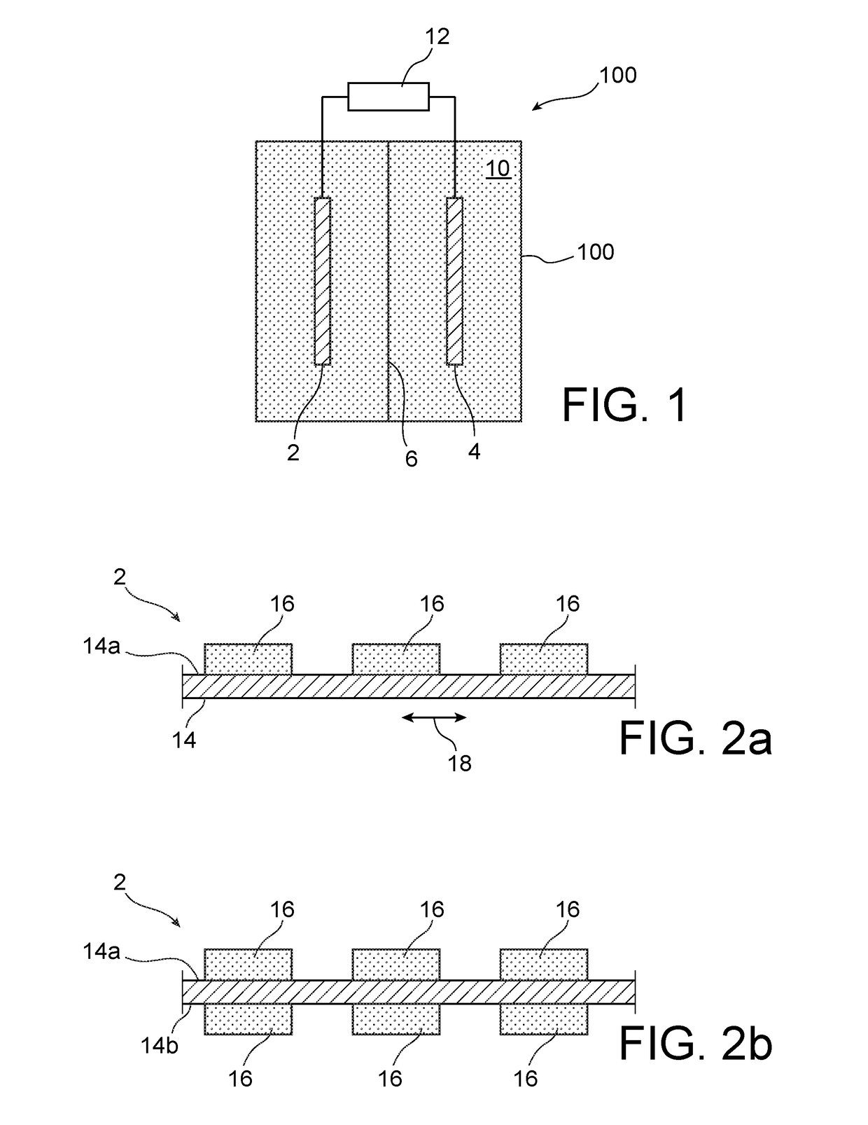 Method for manufacturing a battery electrode with discontinuous ink coating