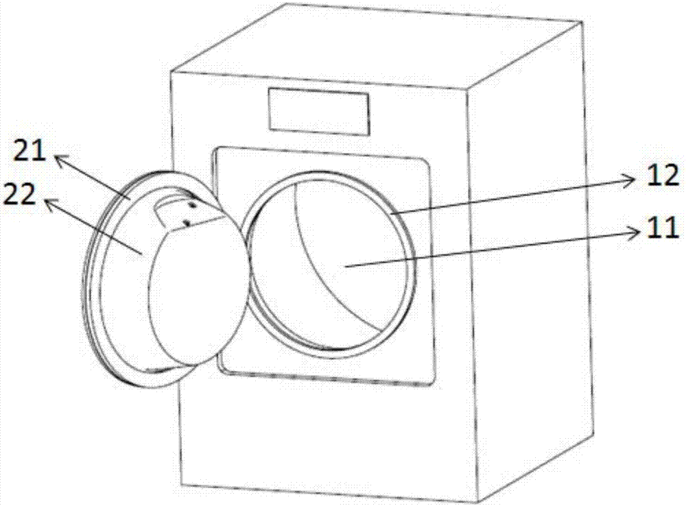 Detergent storage and dropping device and roller washing machine