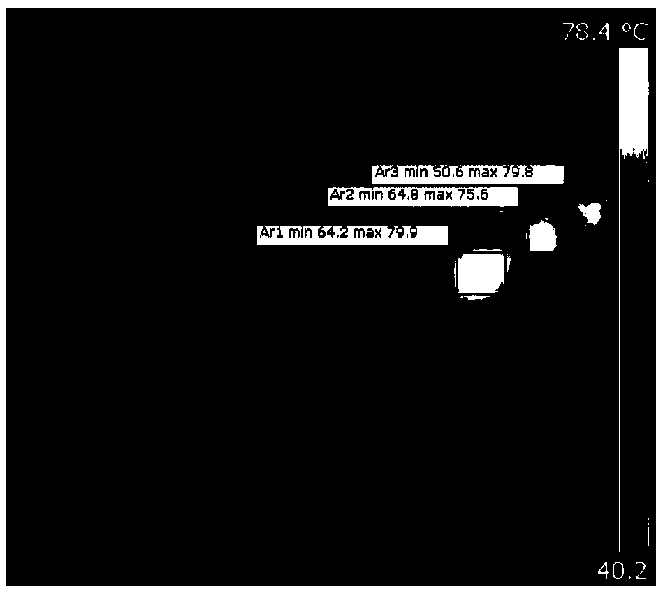 Method for detecting thermal design rationality of electronic product based on infrared thermal imaging technology