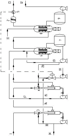 A new type of acid gas treatment process method and device