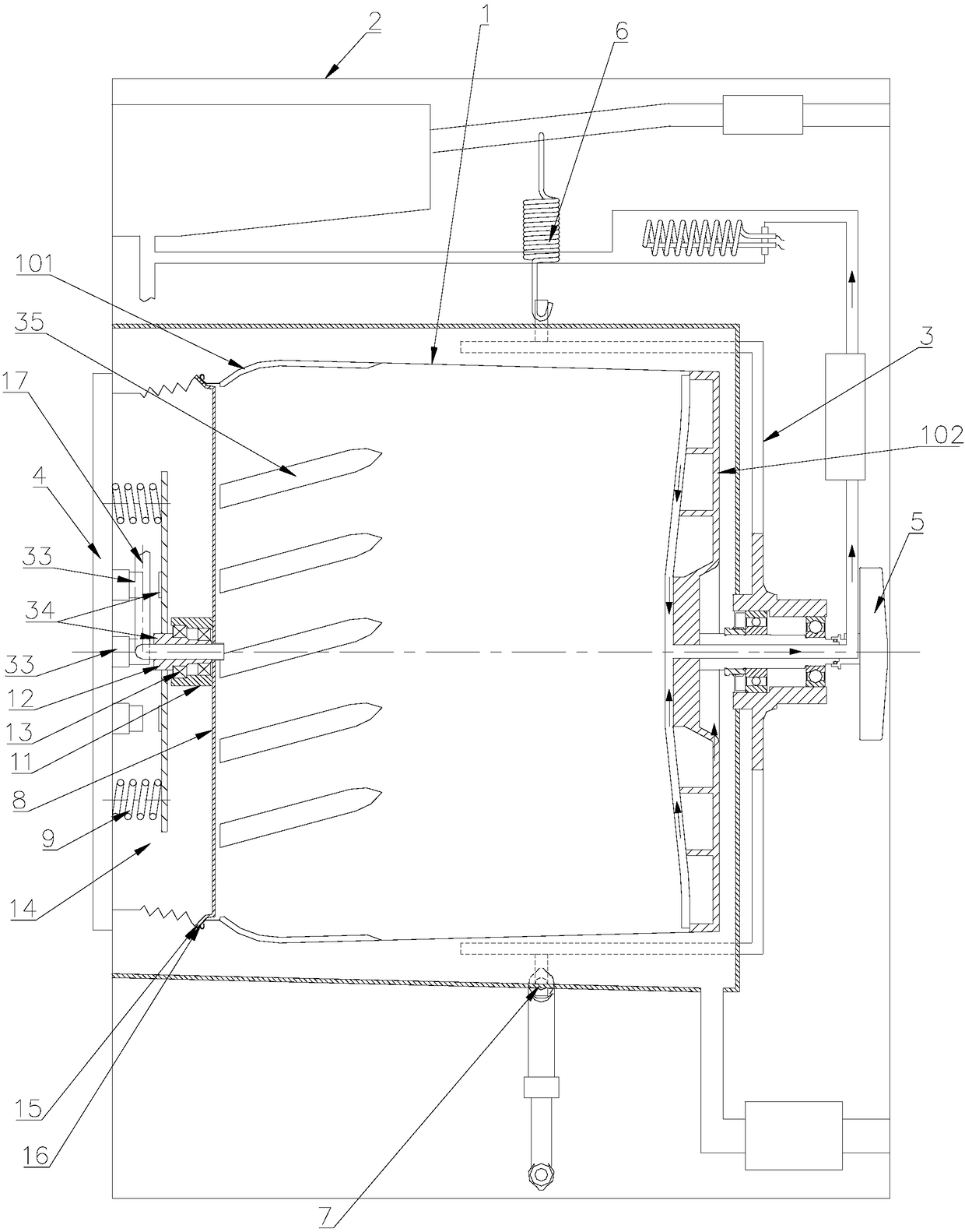Drainage structure of washing machine