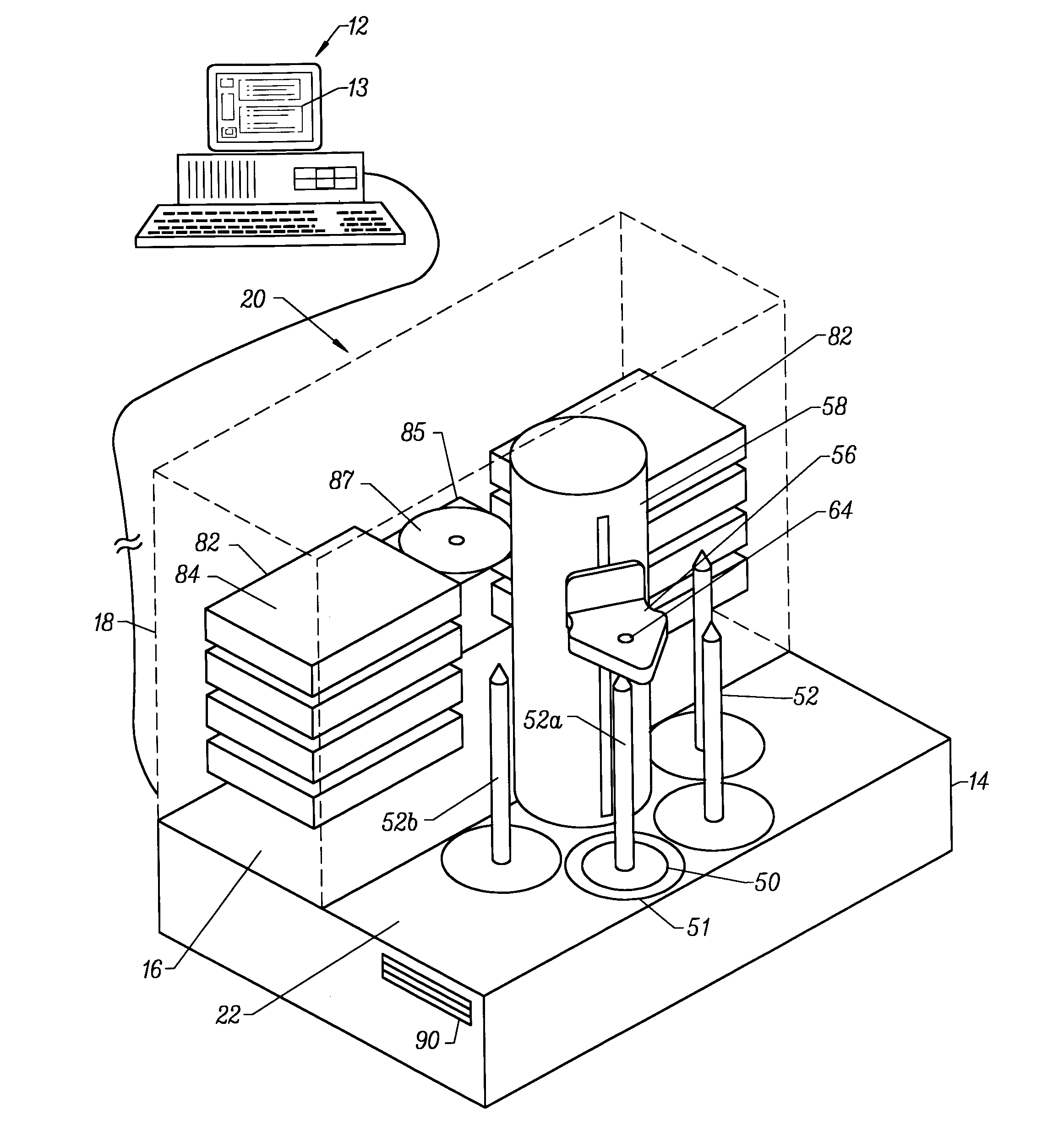 Programmable self-operating compact disk duplication system