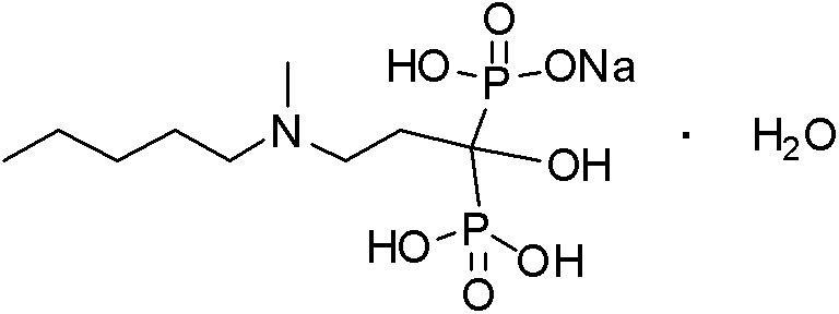 Method for preparing sodium Ibandronate monohydrate