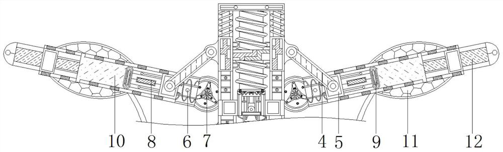 Auxiliary equipment for automatically supporting and preventing collapse in construction process of building foundation pit