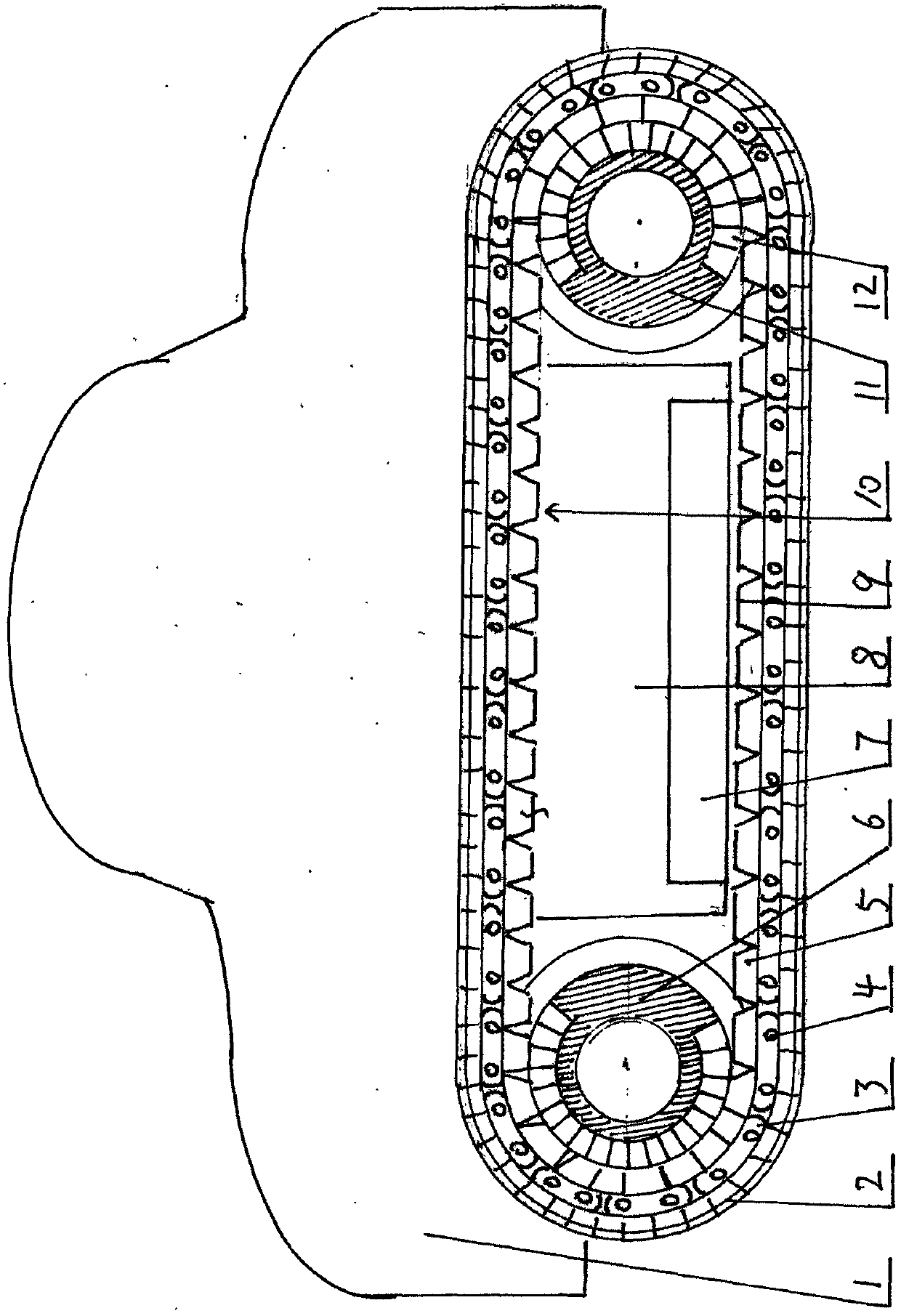 Crawler type traffic movement tool