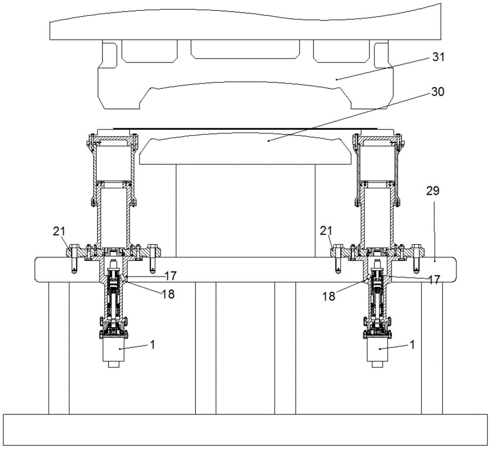 A hydraulic stretching pad for planetary roller screw driven by AC servo synchronous motor