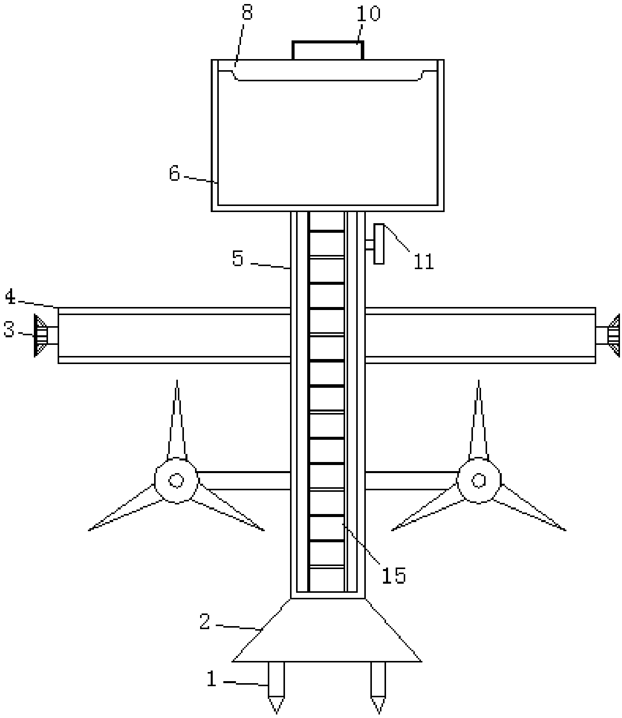 Bird repelling device for tea planting