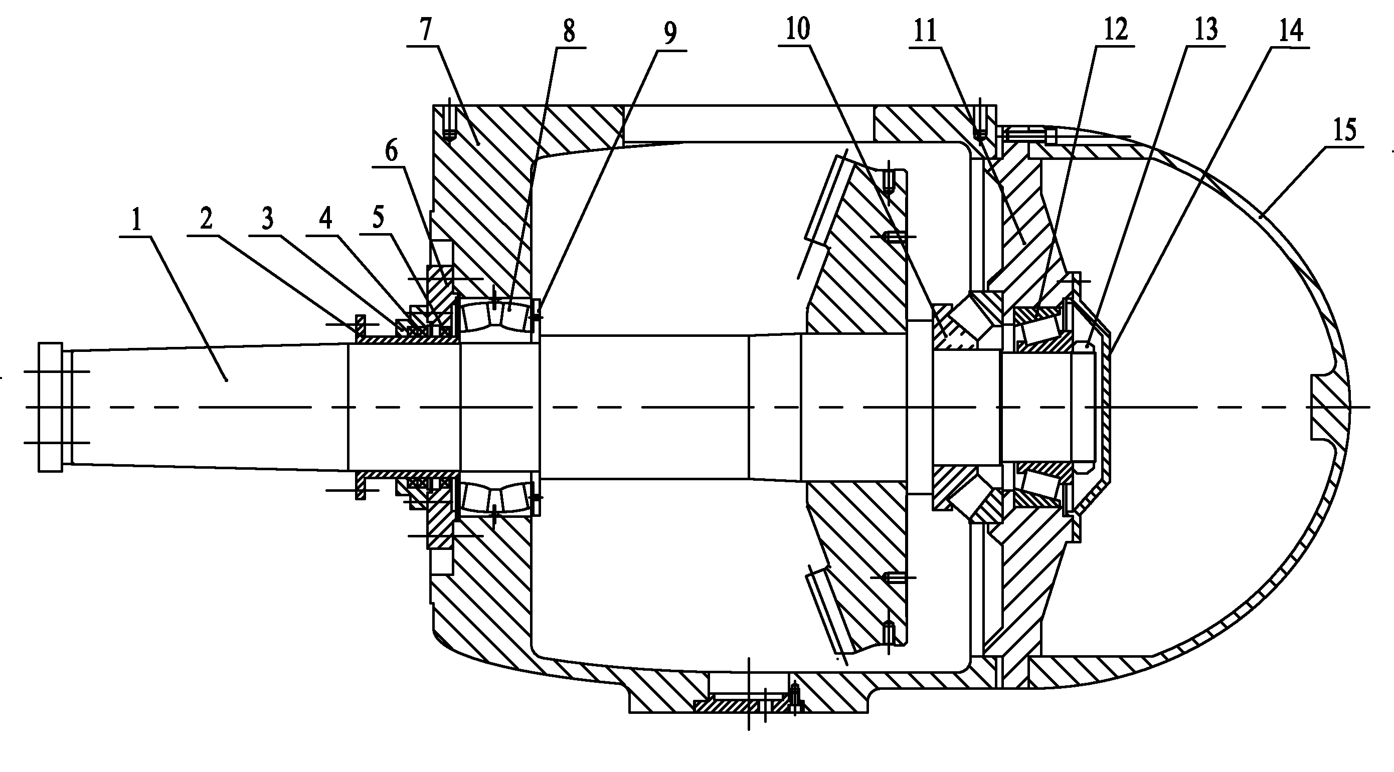 Propeller shaft seal installation structure of full-rotation steering oar
