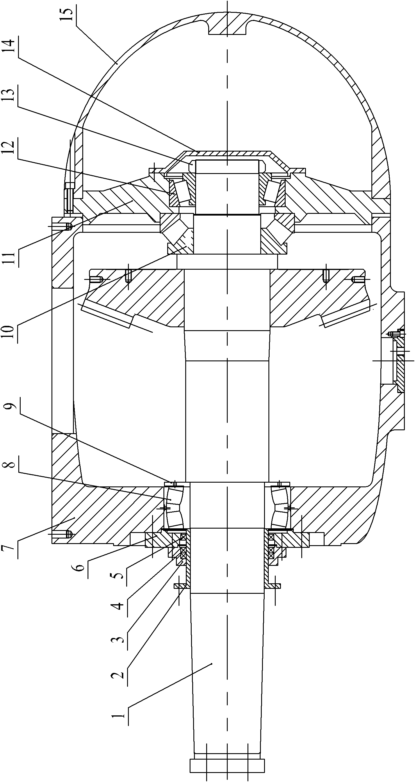Propeller shaft seal installation structure of full-rotation steering oar