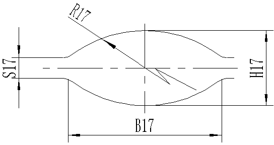 Rolling process shared by round hole with diameter of 5.5 and threaded hole with diameter of 6.0