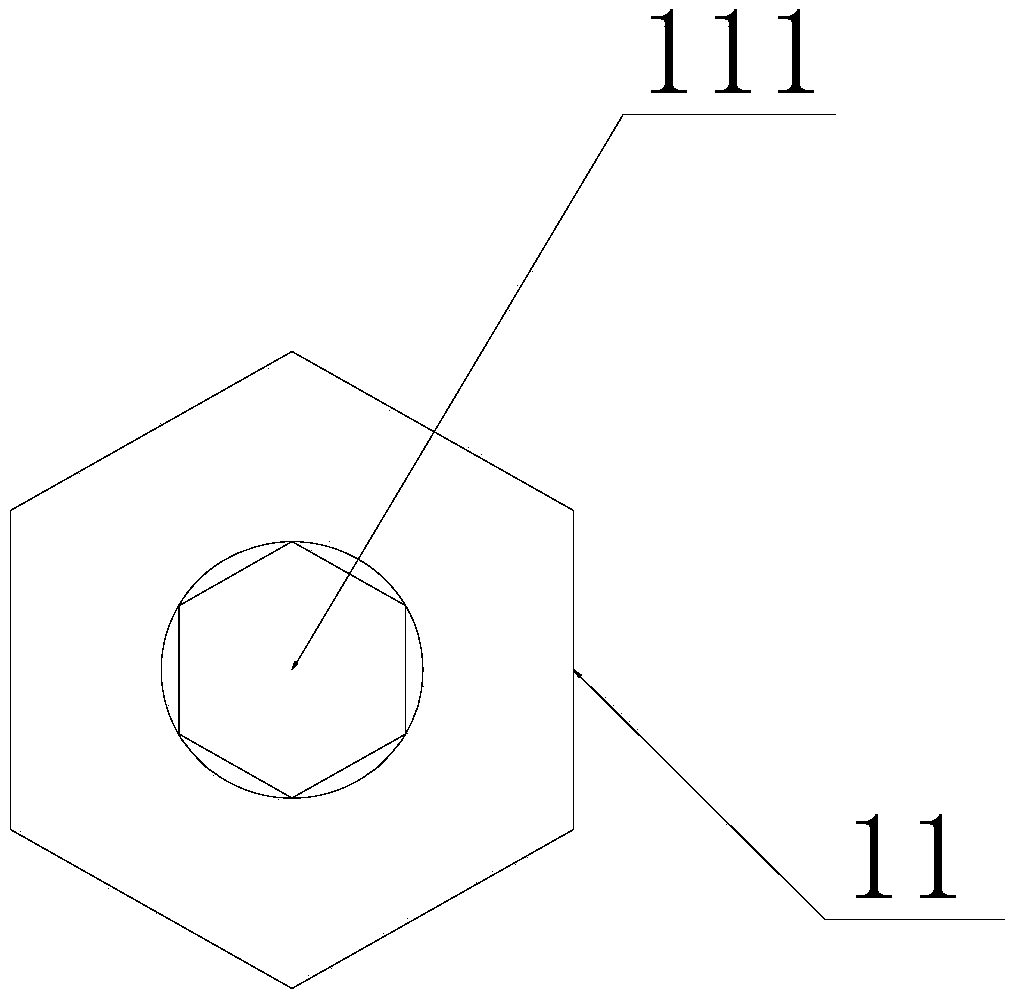 Inner hexagon bolt used on automobile hub