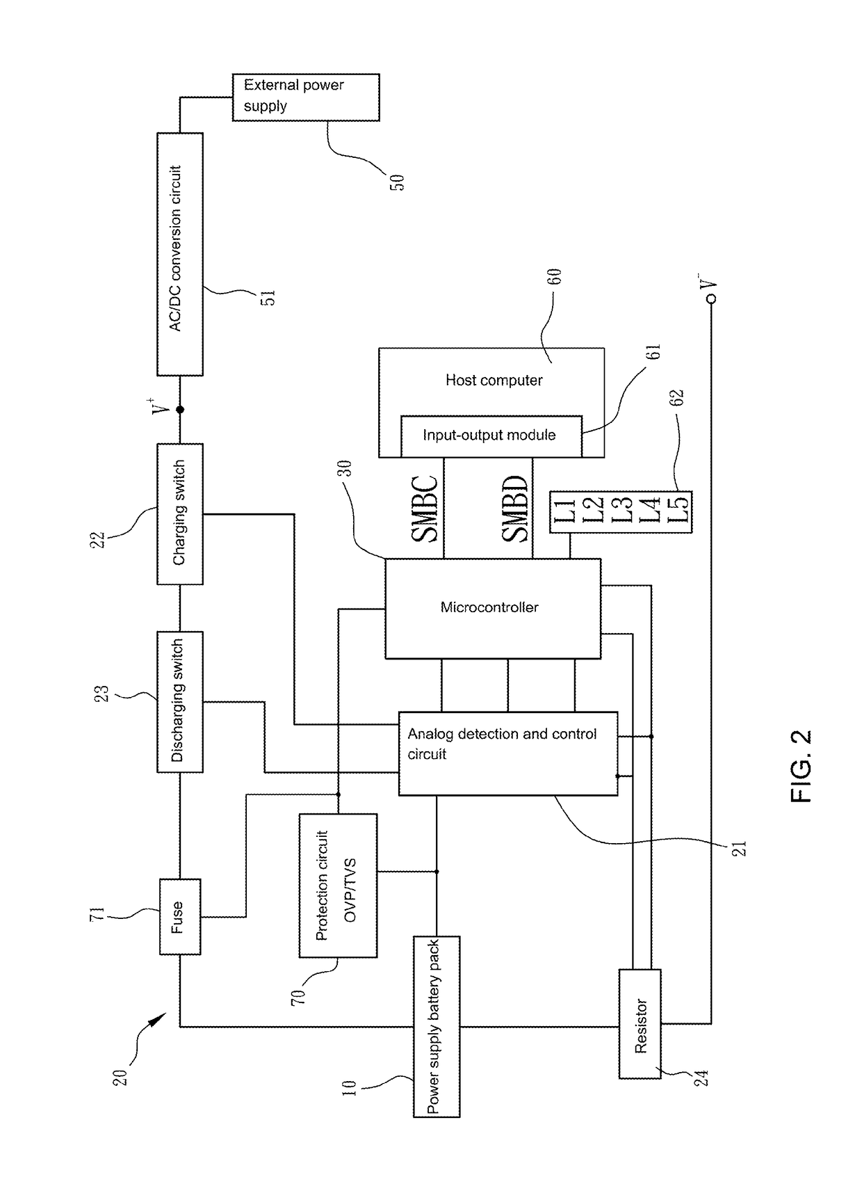 Charging means and apparatus for secondary battery