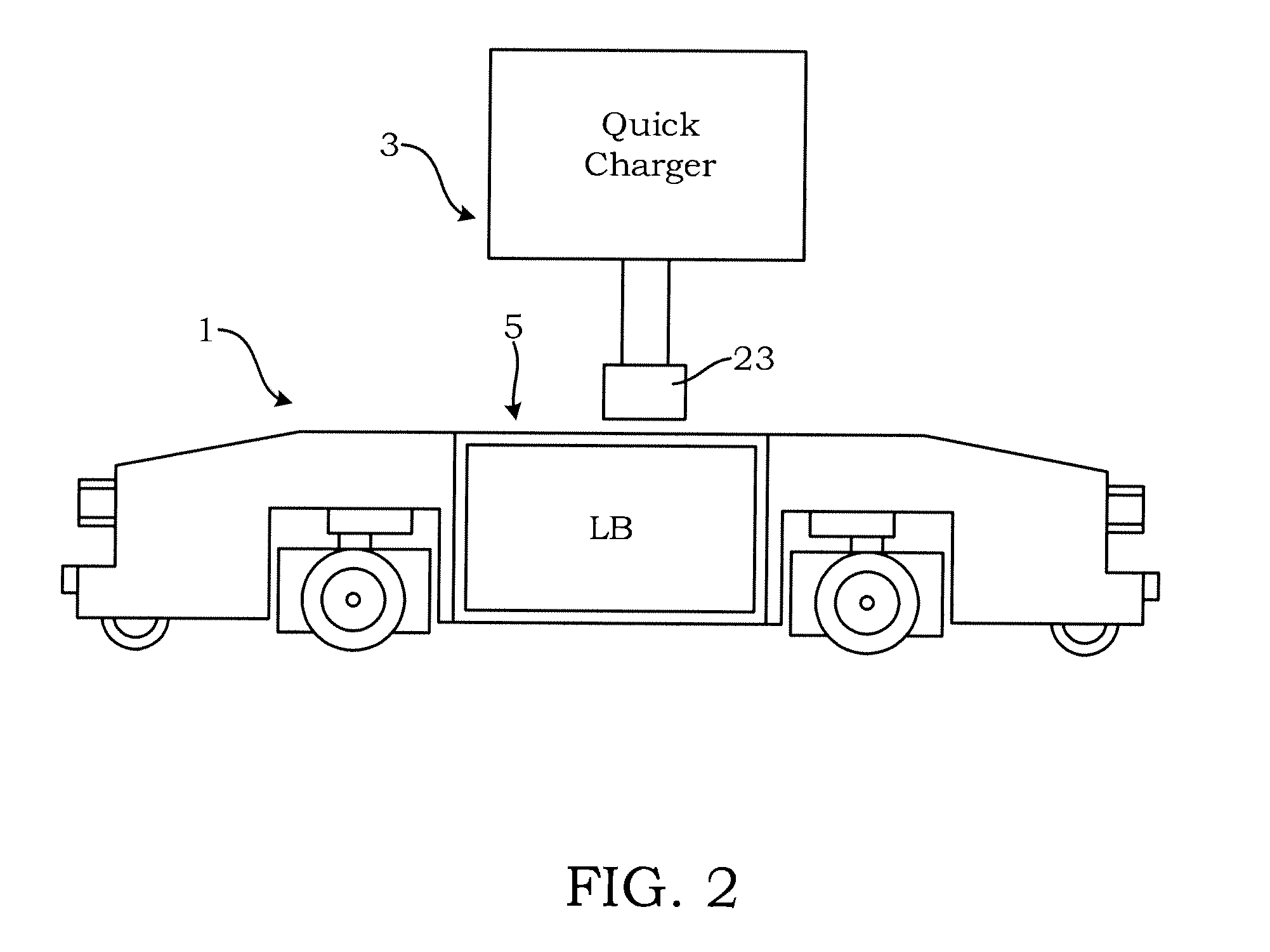 Charge managing system for automated guided vehicle